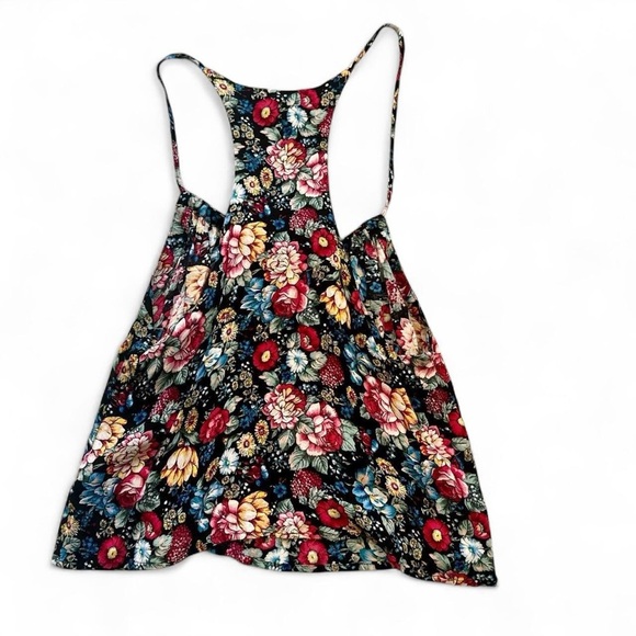Forever 21 Multicolor Floral Racerback Tank Top Size Small - Picture 2 of 4